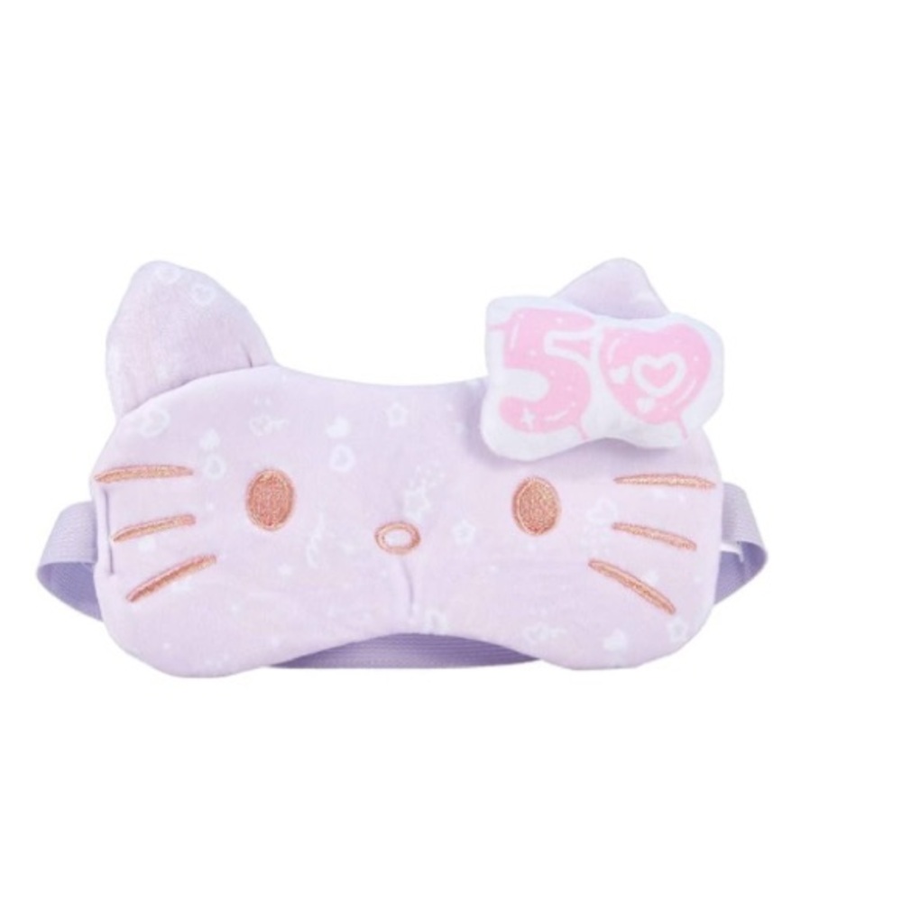 NEW The Crème Shop x Hello Kitty Plushie Sleep Eye Mask Anniversary Limited Edit